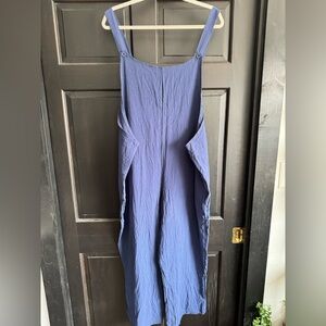 Blue Sleeveless Jumpsuit